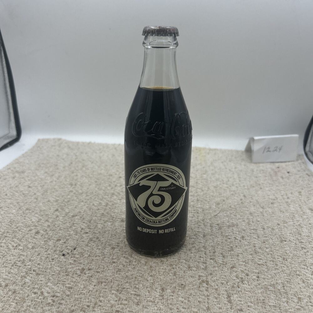 Coca Cola Collector Bottle 75th Anniversary Commemorative Coke Huntington - Picture 6 of 9